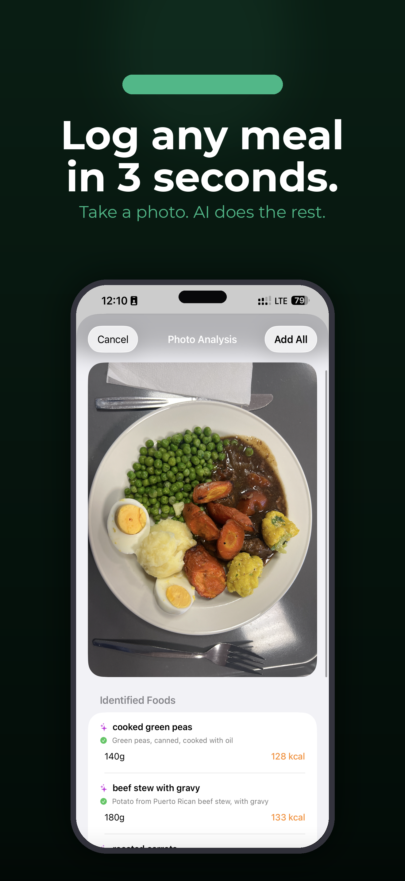 FoodTracker — dashboard screenshot preview